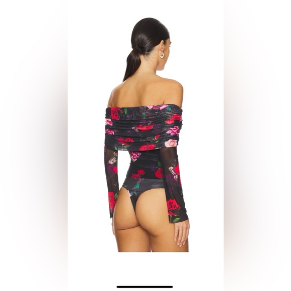 NWOT -AFRM Red Rose Bodysuit-Medium - Picture 5 of 10